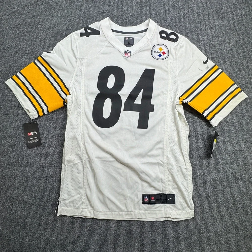 Antonio Brown‎ 84 Pittsburgh Steelers Nike Jersey Mens Small White NFL On Field
